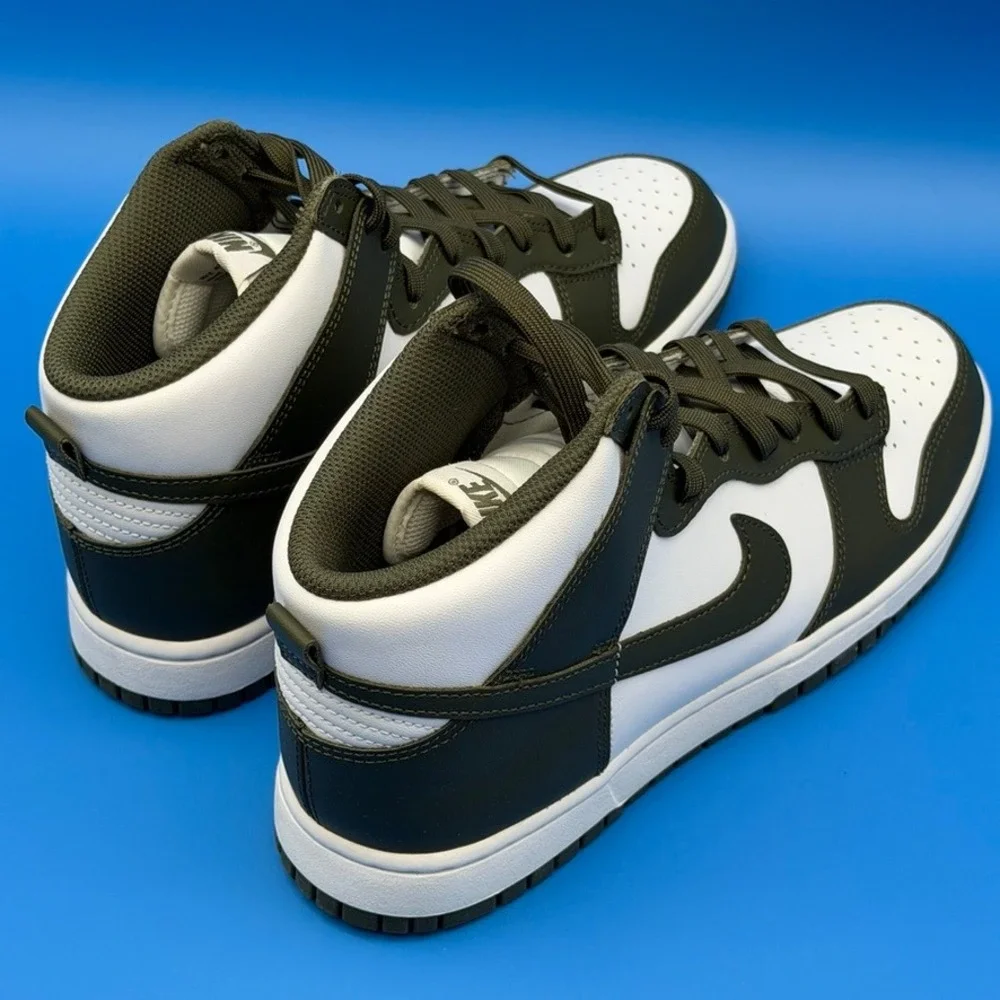 Nike Dunk Hi Retro Cargo Khaki DD1399-107 Size 9M/10.5W